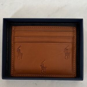 Polo by Ralph Lauren Brown Leather Card Holder.